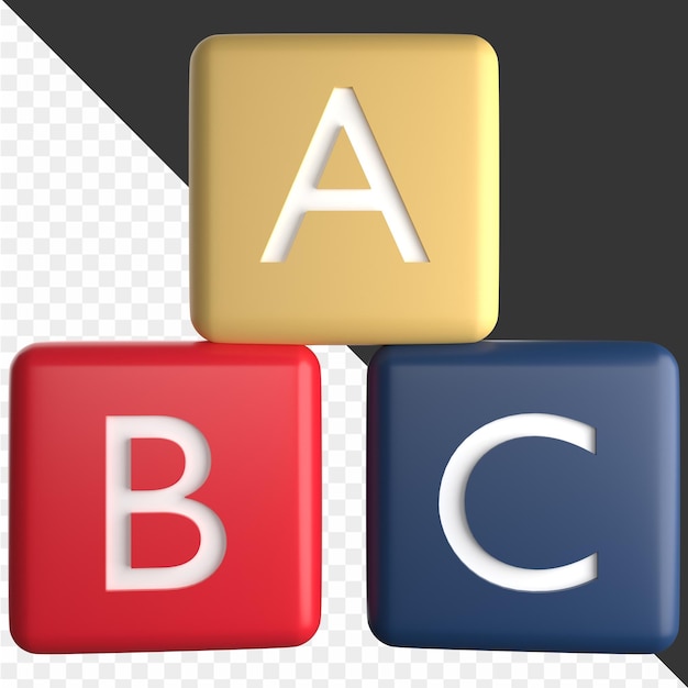 PSD 3d back to school icon