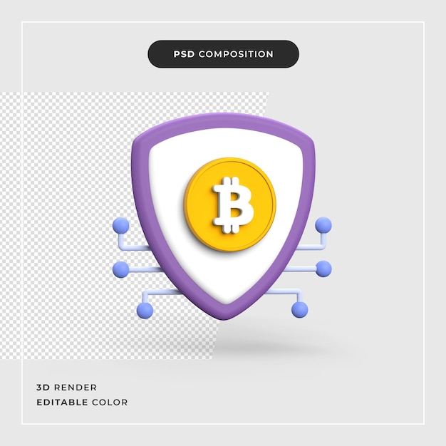 PSD 3d bitcoin crypto currency