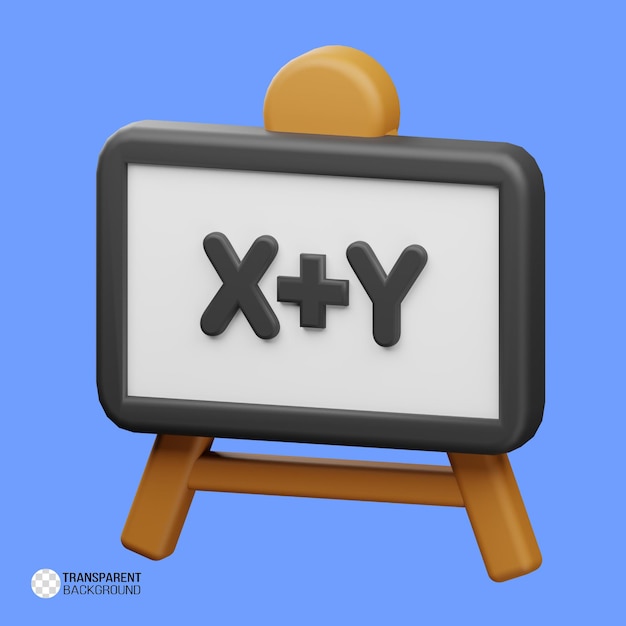 PSD 3d blackboard education icon