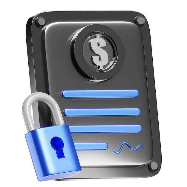 PSD 3d business pack contract icon