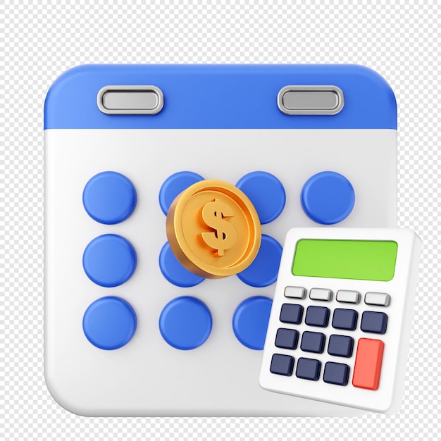 PSD 3d calendar calculator