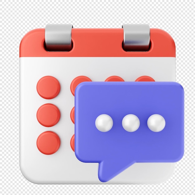PSD 3d calendar chat