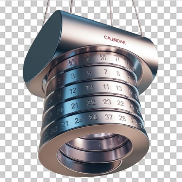 PSD 3d calendar design for organization featuring modern visuals and interactive elements for