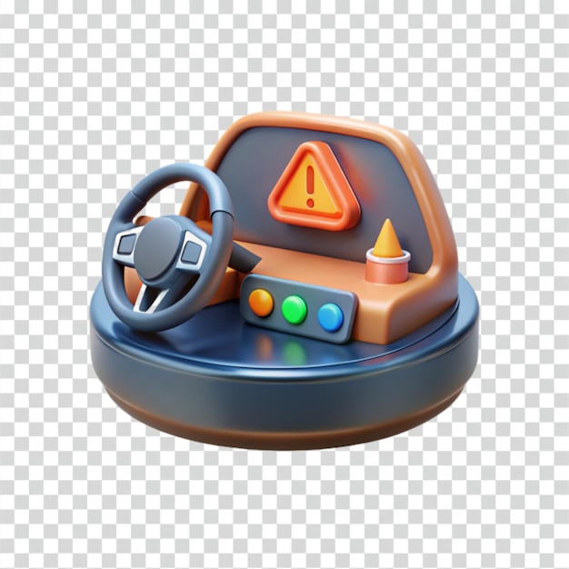 PSD 3d car dashboard warning icon