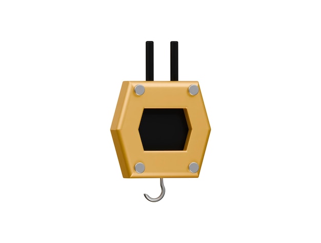 PSD 3d cartoon hoist hook component