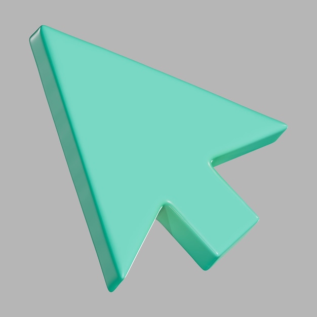 PSD 3d cursor mouse arrow white