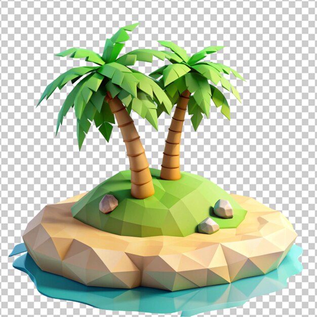PSD 3d design of a mini beach