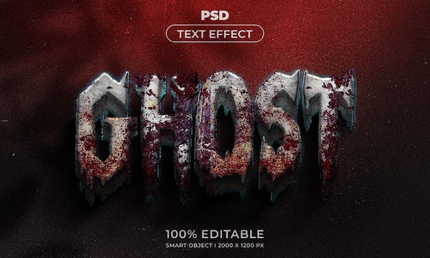 PSD 3d editable text effect style with background