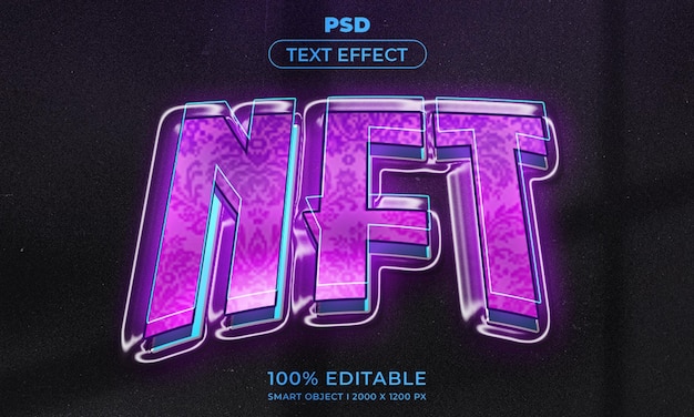 PSD 3d editable text and logo effect style mockup with dark abstract background
