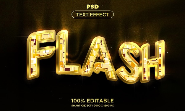 PSD 3d editable text and logo effect style mockup with dark abstract background