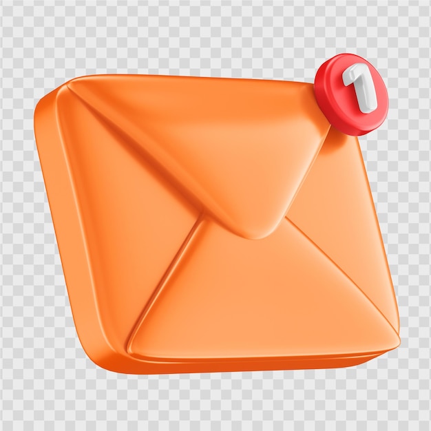 PSD 3d email icon