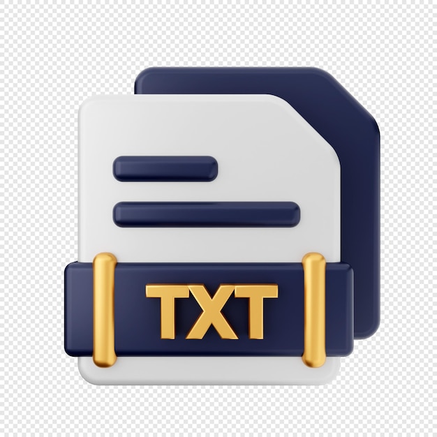 PSD 3d file format icon illustration render