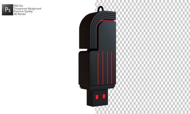 PSD 3d flashdisk illustration