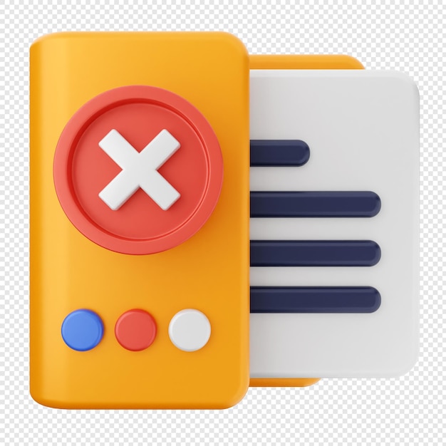 PSD 3d folder document file