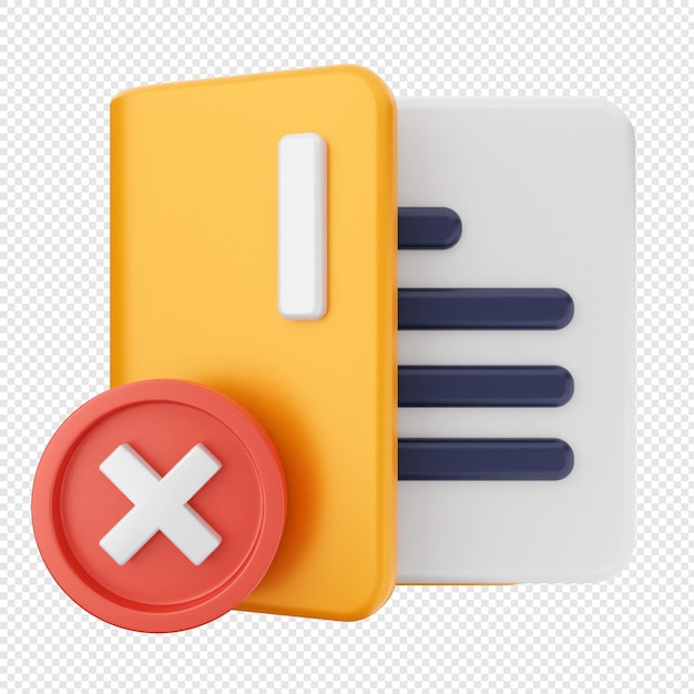 PSD 3d folder document file