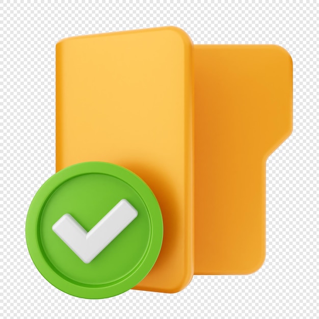 PSD 3d folder document file