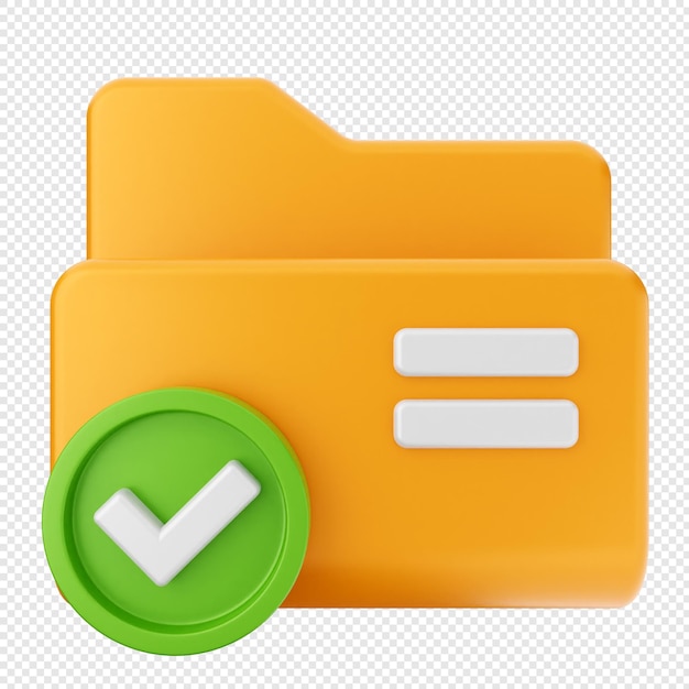 PSD 3d folder document file