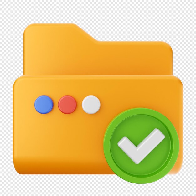 PSD 3d folder document file