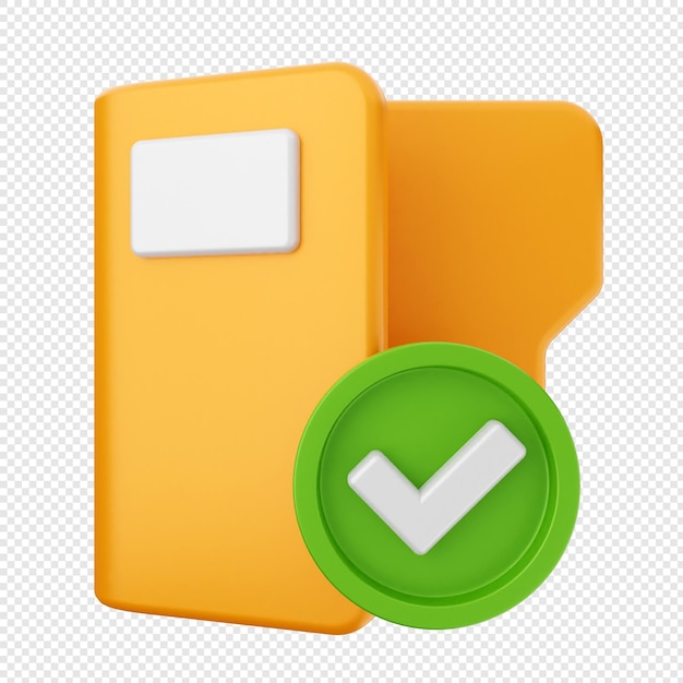 PSD 3d folder document file