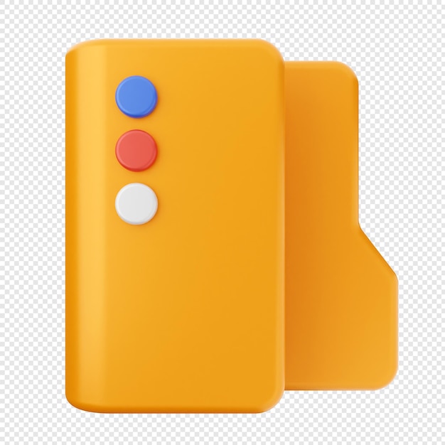 PSD 3d folder document file