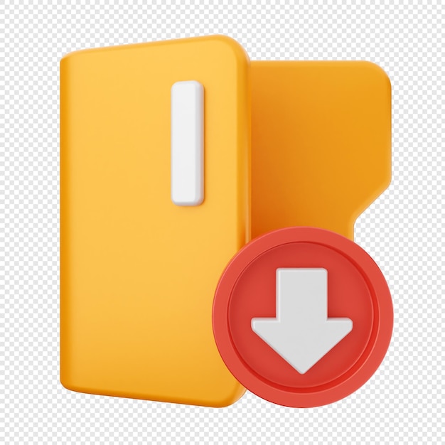 PSD 3d folder file document