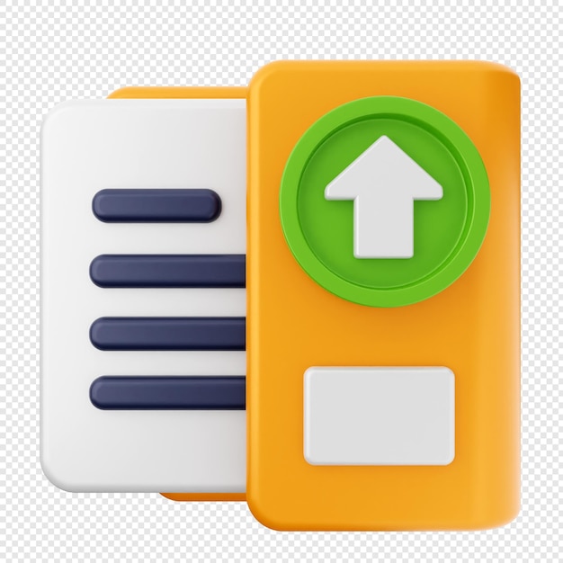 PSD 3d folder file document