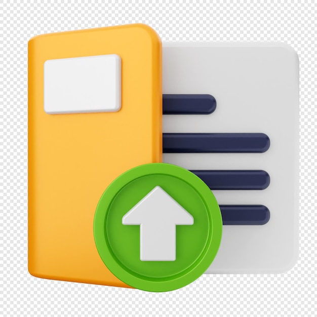 PSD 3d folder file document