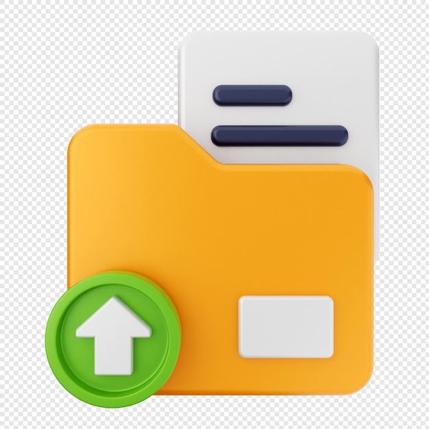 PSD 3d folder file document