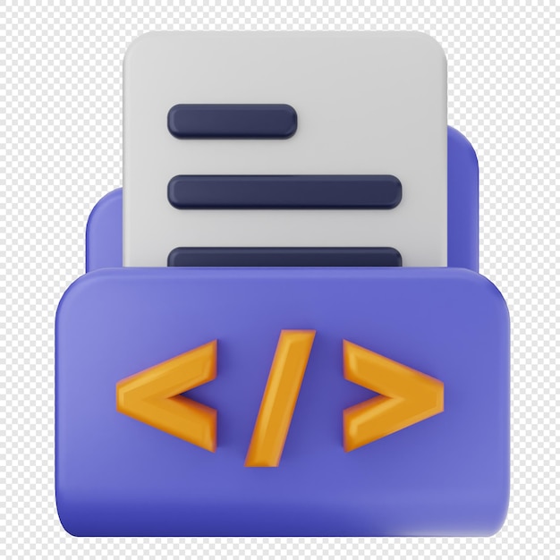 PSD 3d folder file icon