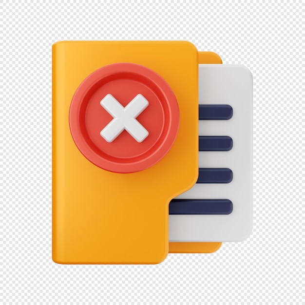 PSD 3d folder icon illustration