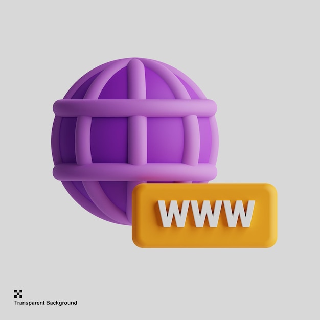 PSD 3d globe icon