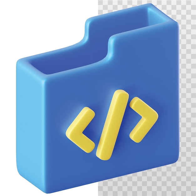 PSD 3d icon folder illustration