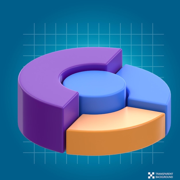 PSD 3d icon rendering business analysis