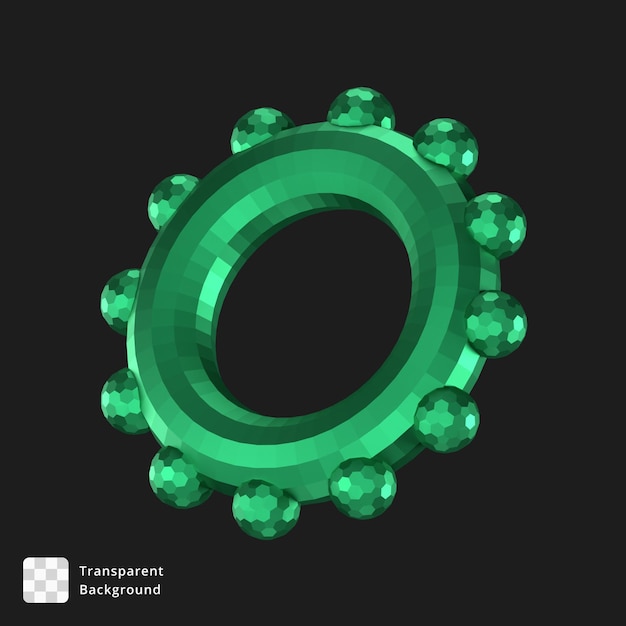 PSD 3d illustration of an abstract object