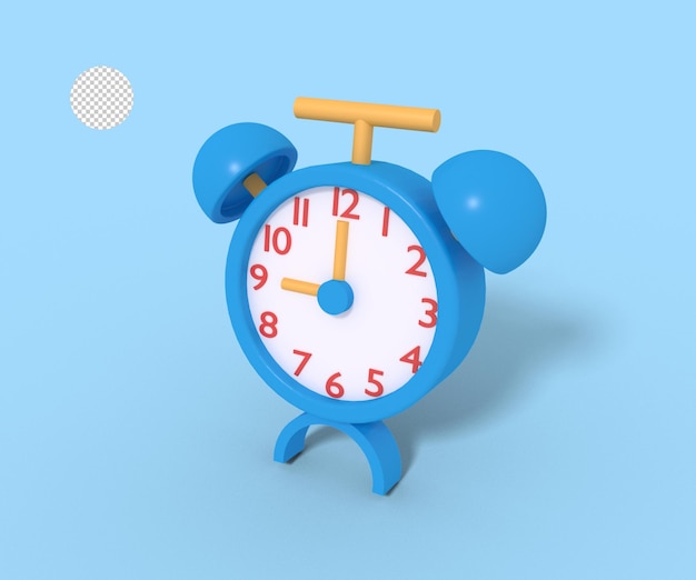 PSD 3d illustration of alarm device