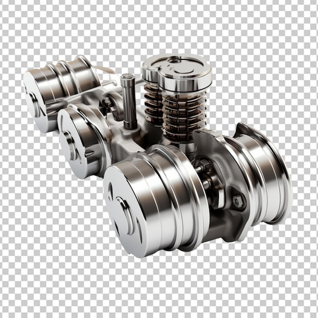 PSD 3d illustration of car engine components