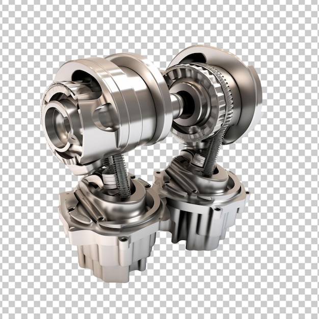 PSD 3d illustration of car engine components