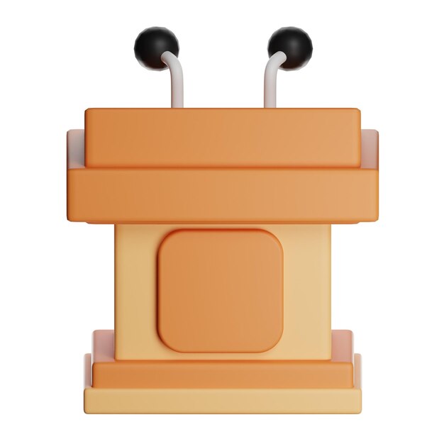 PSD 3d illustration character icon robot head