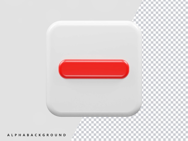 PSD 3d interface icon render