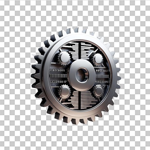 PSD 3d isolated render of programming icon designed for tech and coding visuals on a white background