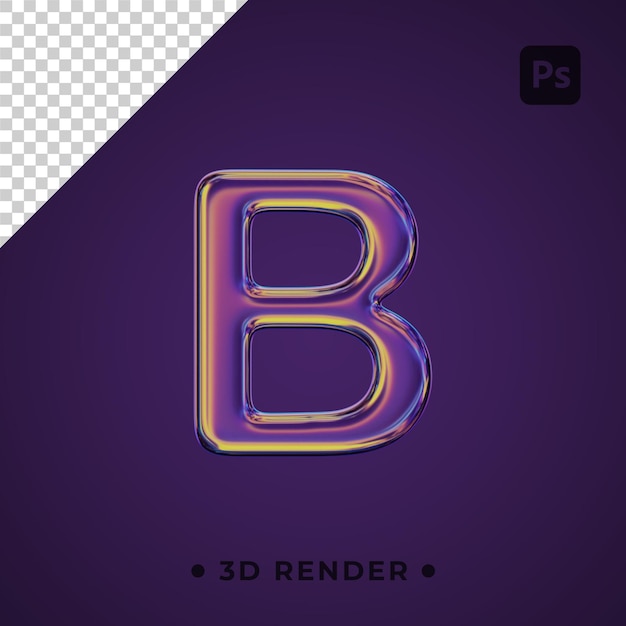 PSD 3d letter