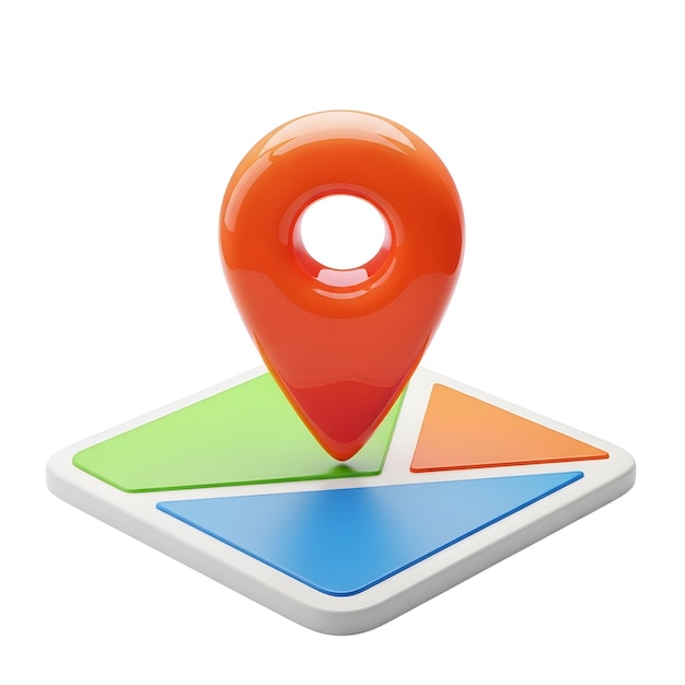PSD 3d map marker icon