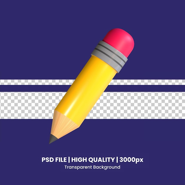 PSD 3d pencil