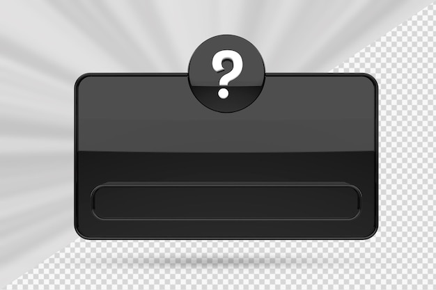 PSD 3d question engagement interface