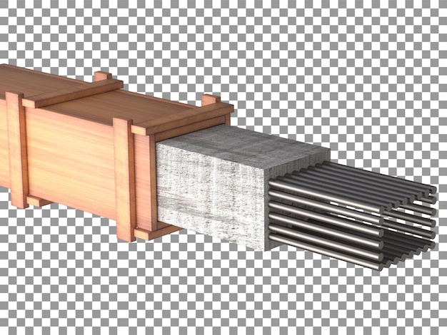 PSD 3d rcc columns rendering concrete columns under construction column shuttering rod in columns