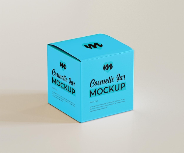 PSD 3d realistic box mockup