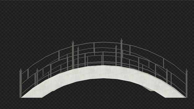 PSD 3d render building structure isolated