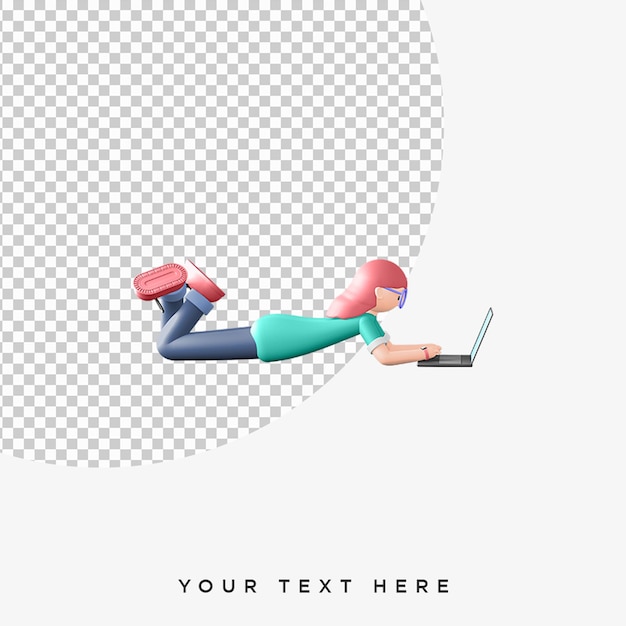 PSD 3d render character