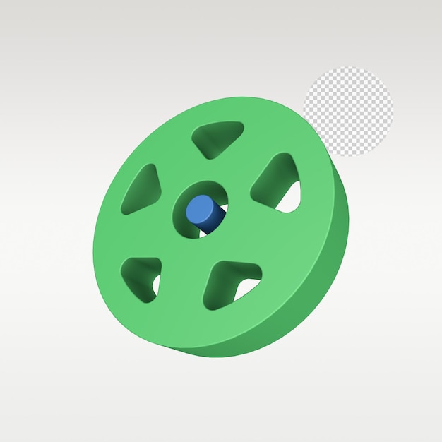 PSD 3d render cinema and celebrity icon symbol