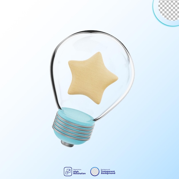 PSD 3d render icon design think illustration